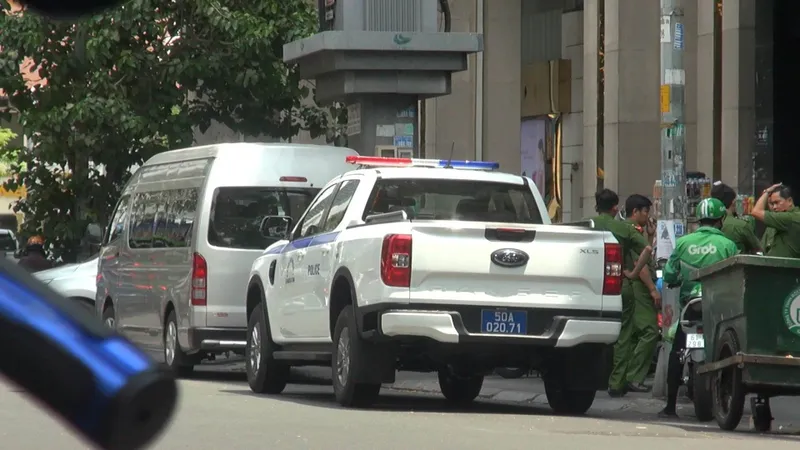 Công an tại hiện trường