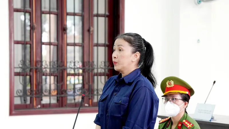 Bị cáo Bích Thủy tại tòa