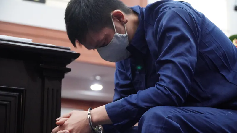 Bị cáo Nguyễn Kim Trung Thái tại tòa