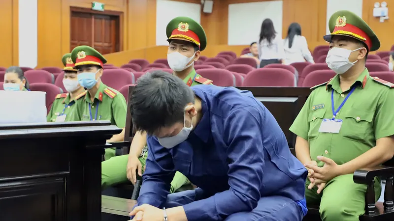 Bị cáo Nguyễn Kim Trung Thái tại tòa