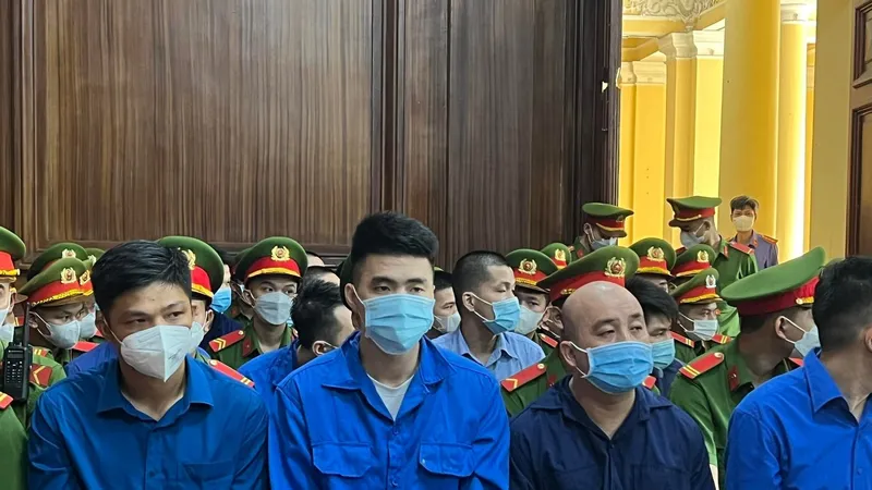 Các bị cáo tại tòa