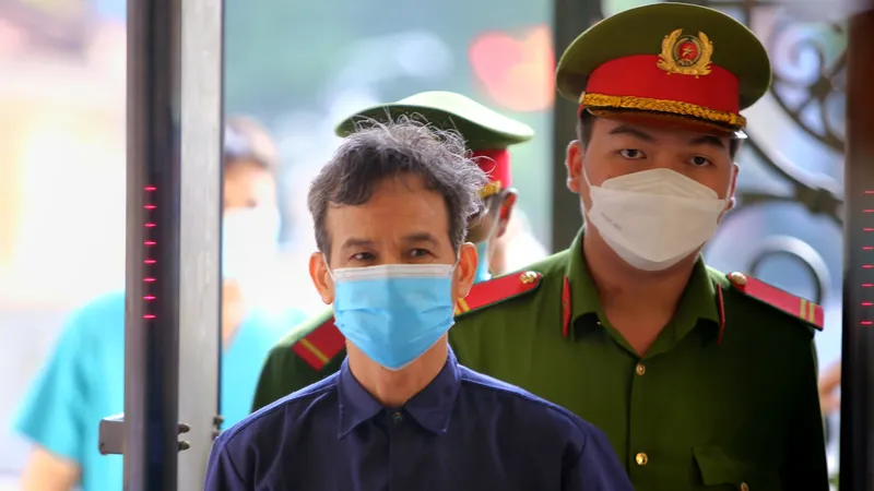 Bị cáo Trần Văn Băng tại tòa