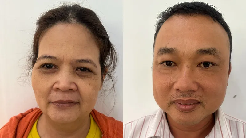Hai đối tượng tại cơ quan công an