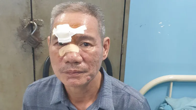 Dũng tại cơ quan công an