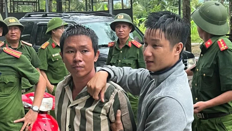 Phạm nhân Hồ Văn Đặng lúc bị bắt 