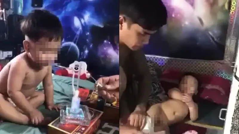 Hình ảnh vụ việc cắt từ clip 