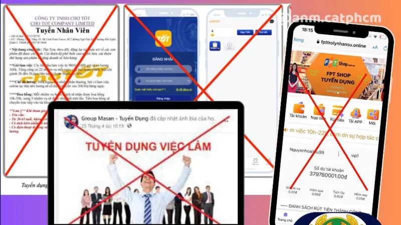 Công an TPHCM cảnh báo tội giả doanh nghiệp, tập đoàn lừa đảo người xin việc.