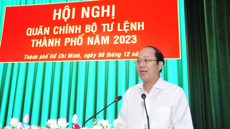 Phó Bí thư Thành ủy TPHCM Nguyễn Hồ Hải phát biểu tại hội nghị