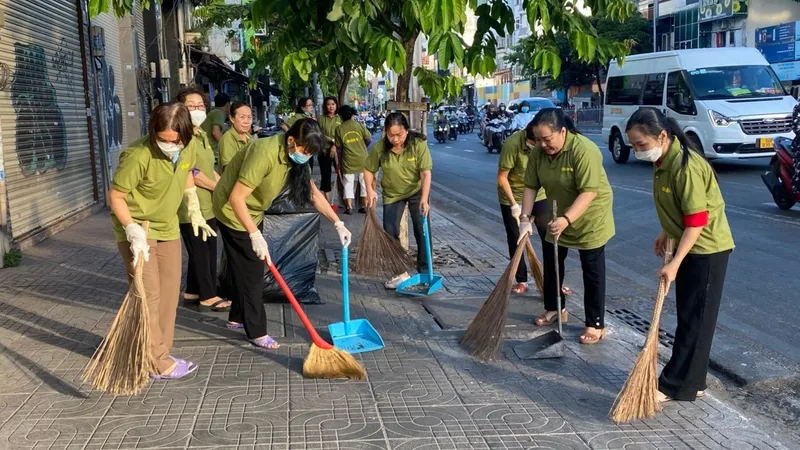Quận 5 tổng vệ sinh môi trường, trồng cây xanh trên địa bàn 