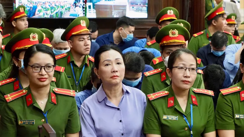 Bị cáo Trương Mỹ Lan tại tòa chiều 7-3. Ảnh: HOÀNG HÙNG