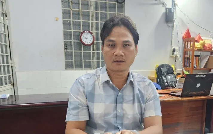 Nguyễn Văn Dũng tại cơ quan công an 