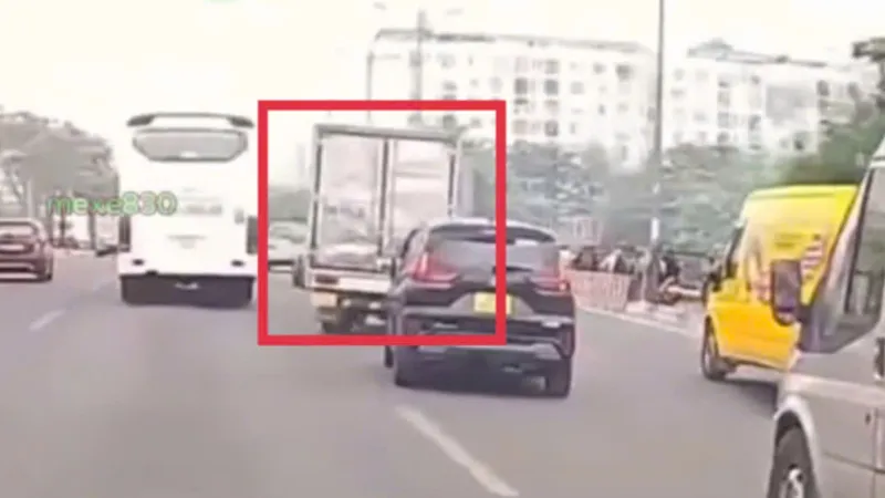 Xử phạt, tước bằng lái tài xế xe tải lạng lách, gây náo loạn đại lộ Phạm Văn Đồng