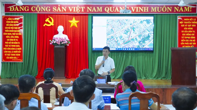 Phường Rạch Dừa tuyên truyền chủ trương sắp xếp khu phố