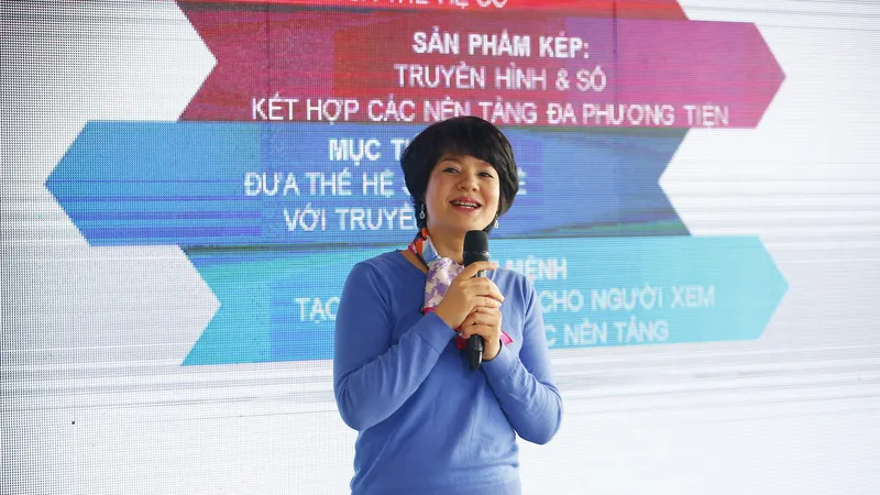 MC Diễm Quỳnh giới thiệu định vị mới của VTV6