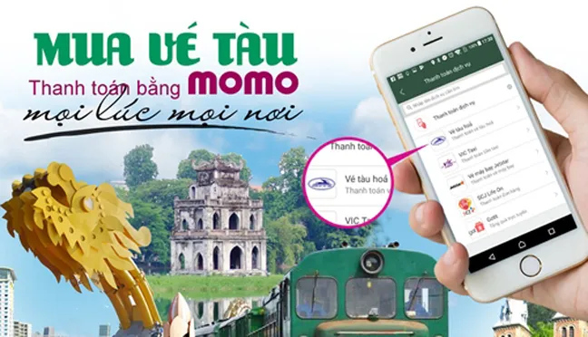 Giảm 50% giá vé tàu cho hành khách mua và thanh toán bằng ví điện tử