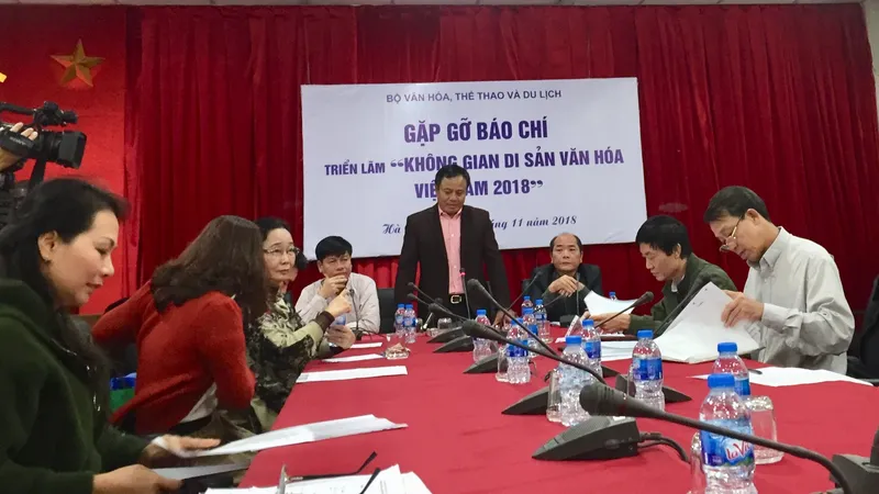 Họp báo giới thiệu triển lãm "Không gian di sản văn hóa Việt Nam 2018"
