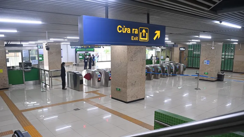 Ga Cát Linh vắng vẻ trong sáng đầu tuần, ảnh chụp ngày 22-11. Ảnh: VIẾT CHUNG