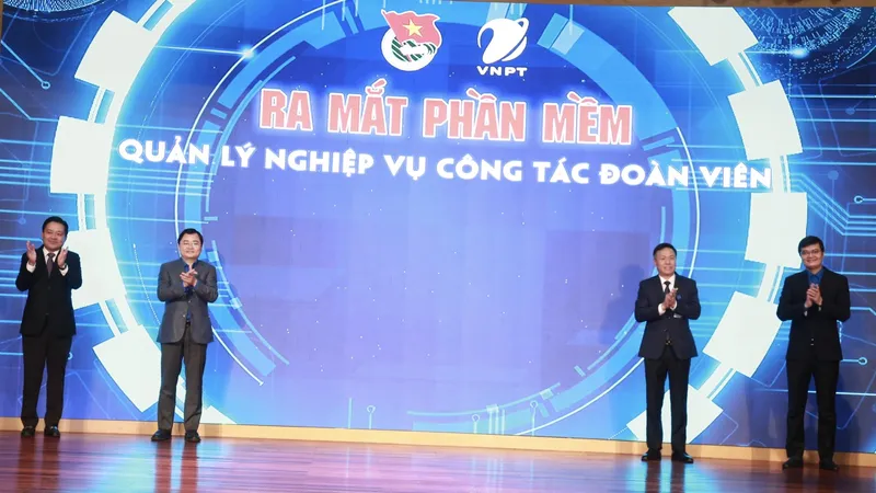 Lễ ra mắt phần mềm quản lý đoàn viên vào sáng 23-2