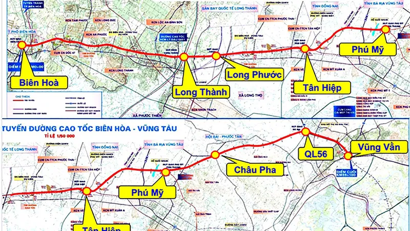 Phê duyệt dự án thành phần cao tốc Biên Hòa - Vũng Tàu hơn 6.850 tỷ đồng