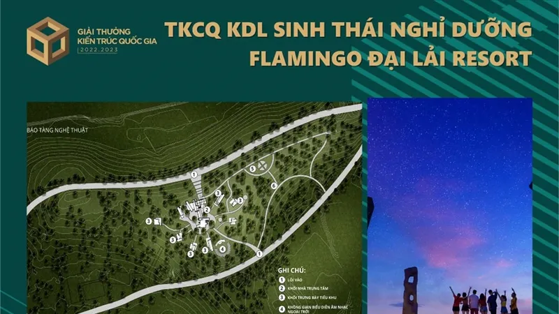 Tác phẩm đạt giải Vàng Thiết kế cảnh quan khu du lịch sinh thái nghỉ dưỡng Flamingo Đại Lải Resort