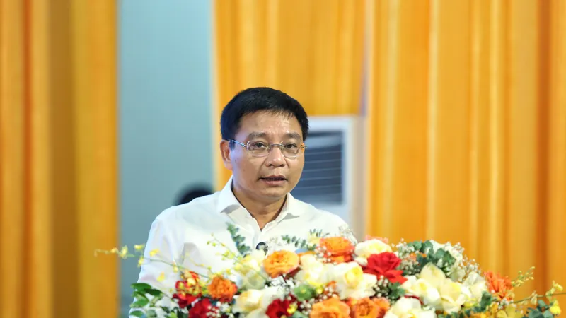 Bộ trưởng Nguyễn Văn Thắng phát biểu tại hội nghị sơ kết thực hiện dự án xây dựng đường bộ cao tốc Bắc – Nam phía Đông giai đoạn 1