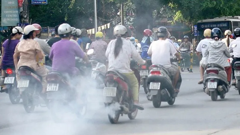 Xe máy có tuổi đời trên 10 năm có tỷ lệ phát thải lớn.