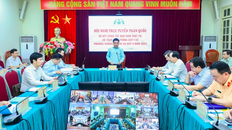 Hội nghị trực tuyến sơ kết công tác bảo đảm trật tự an toàn giao thông quý 1