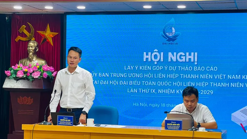 Hội nghị lấy ý kiến góp ý vào dự thảo báo cáo trình Đại hội đại biểu toàn quốc Hội LHTNVN lần thứ IX, nhiệm kỳ 2024 - 2029