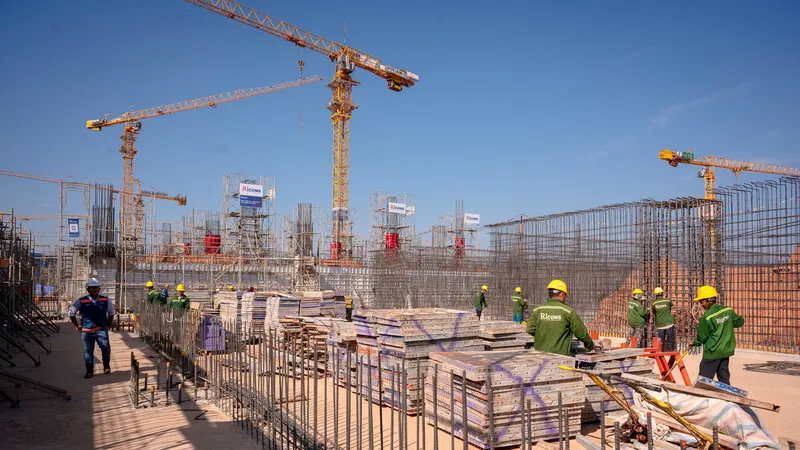 Dự án xây dựng sân bay Long Thành thi công xuyên tết.