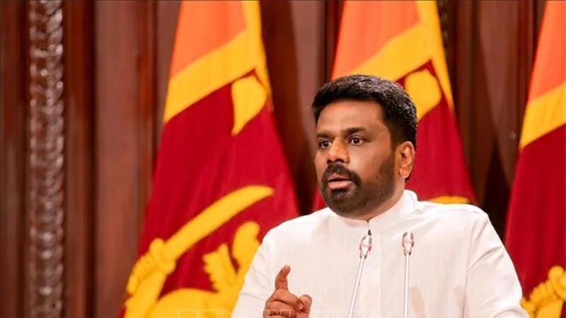 Tổng thống nước Cộng hòa xã hội chủ nghĩa dân chủ Sri Lanka Anura Kumara Dissanayaka. Ảnh: TTXVN