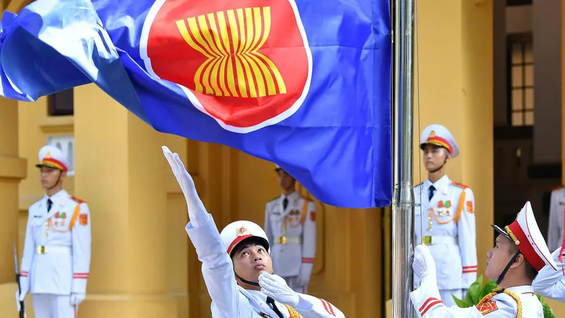 Lễ thượng cờ kỷ niệm 58 năm Ngày thành lập ASEAN