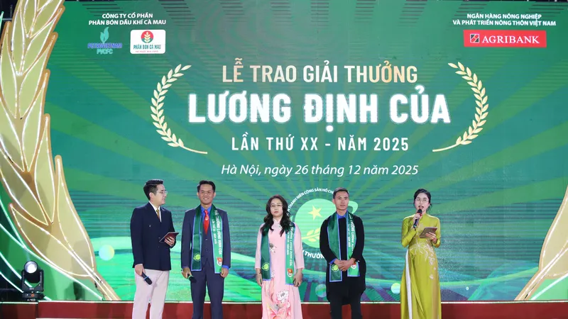 Lễ trao Giải thưởng Lương Định Của năm 2025