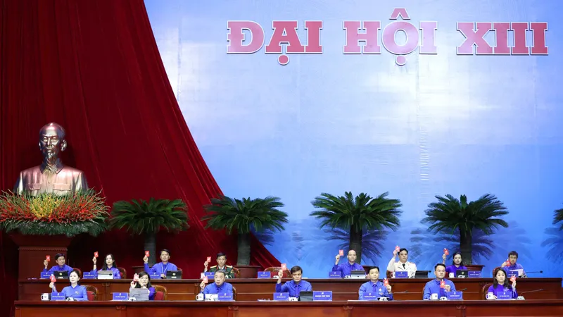 Phiên làm việc thứ nhất của Đại hội đại biểu toàn quốc Đoàn TNCS Hồ Chí Minh lần thứ XIII, nhiệm kỳ 2026-2031.