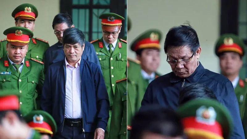 2 bị cáo Nguyễn Thanh Hóa và Phan Văn Vĩnh trong ngày tuyên án