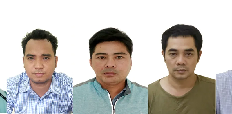 Các đối tượng bị khởi tố. Ảnh Bộ Công an