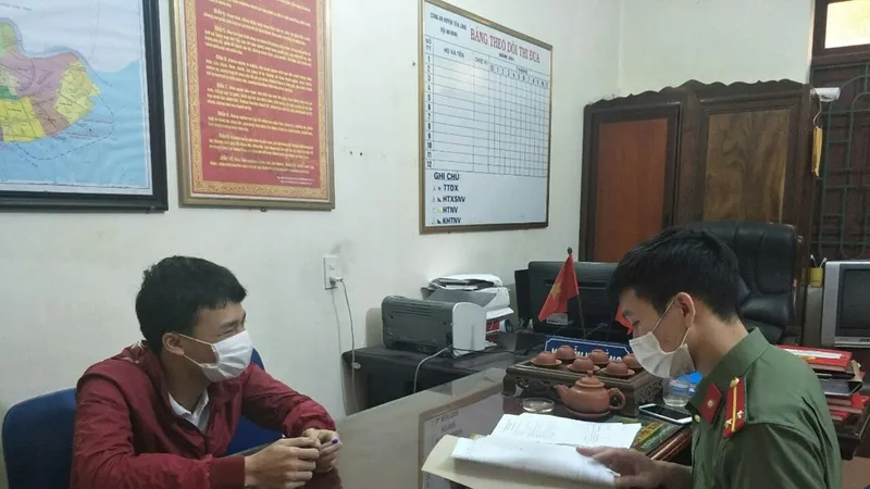 V.Đ.D. tại cơ quan công an