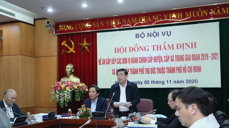 Hội đồng thẩm định thông qua đề án sắp xếp các đơn vị hành chính tại TPHCM 