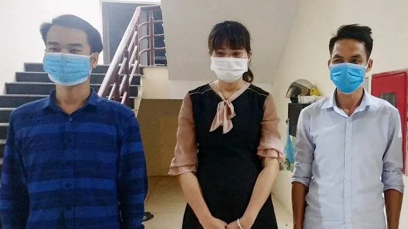 Các đối tượng tại cơ quan công an