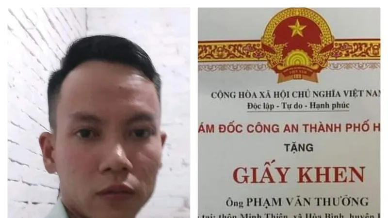 Khen thưởng thanh niên hỗ trợ tài xế taxi bắt tội phạm