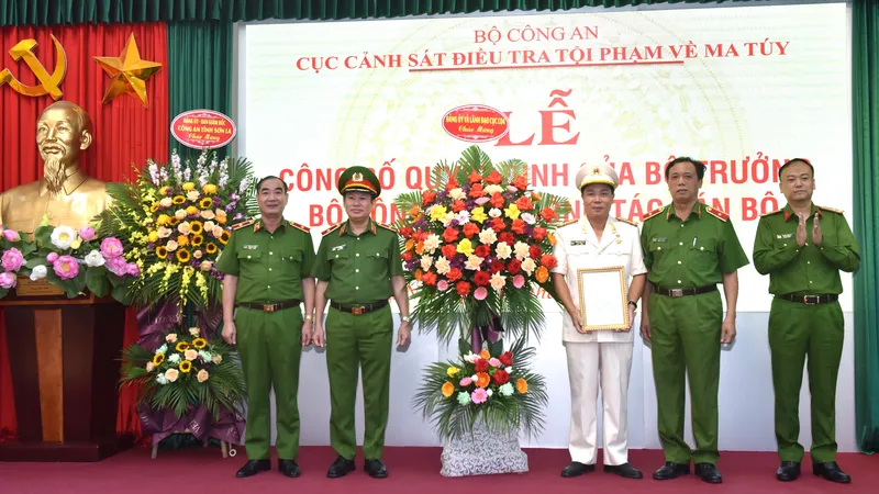 Phó Giám đốc Công an tỉnh Sơn La giữ chức vụ Phó Cục trưởng Cục Cảnh sát điều tra tội phạm về ma túy