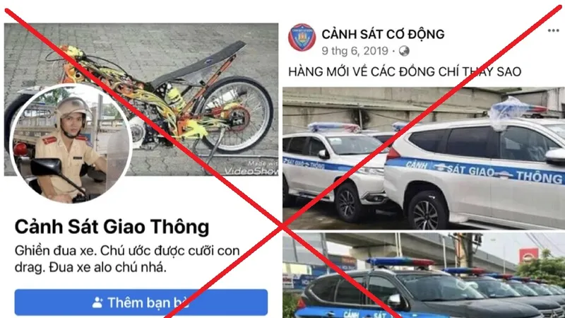 Gần 400 trang mạng xã hội giả mạo sử dụng ký hiệu, biểu tượng, hình ảnh công an