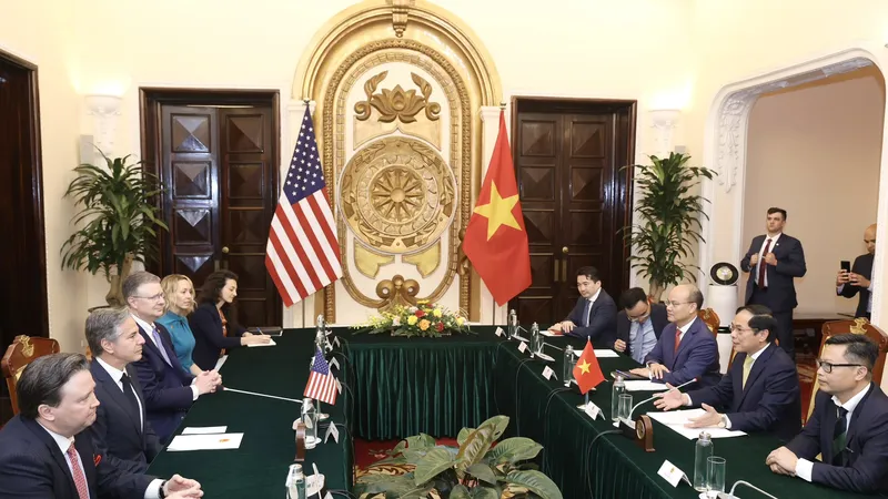 Bộ trưởng Ngoại giao Bùi Thanh Sơn hội đàm với Ngoại trưởng Hoa Kỳ Antony Blinken