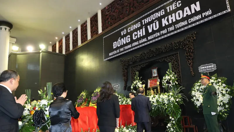 Đất nước mãi ghi nhớ sự đóng góp của đồng chí Vũ Khoan