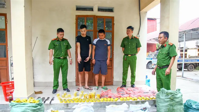 Phát hiện nhóm người có biểu hiện sản xuất, chế tạo súng hơi 
