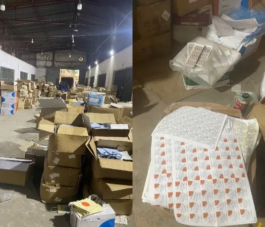 Gần 30 tấn dầu gội, dầu xả nghi bị làm giả