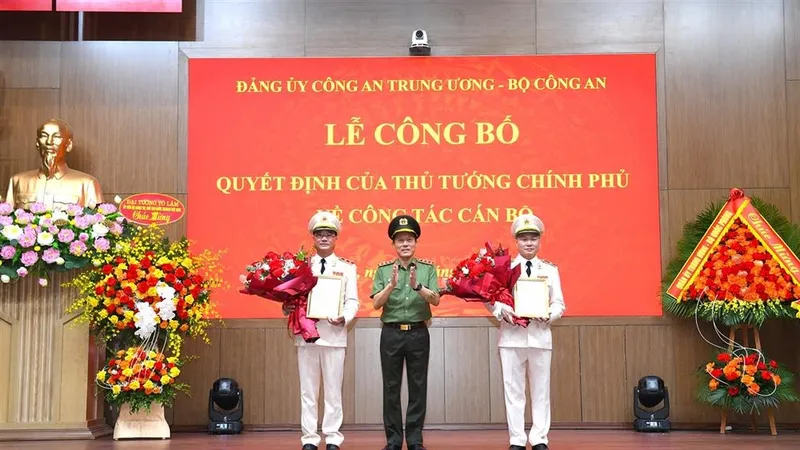 Bổ nhiệm 2 thứ trưởng Bộ Công an