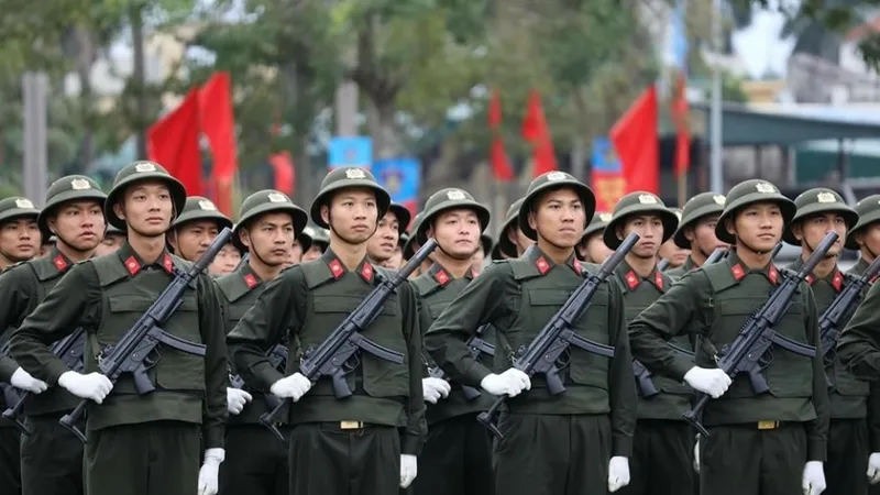 Nguồn tuyển quân trong công an nhân dân đạt trên 100%