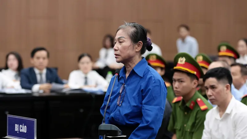 Bị cáo Hoàng Thị Thúy Lan tại phiên tòa