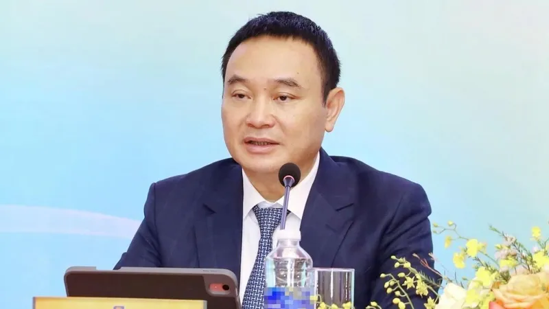 Ông Đào Nam Hải trong cuộc họp cổ đông vào tháng 3-2025