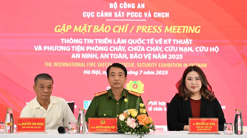 17 quốc gia sẽ tham dự triển lãm quốc tế về phòng cháy chữa cháy